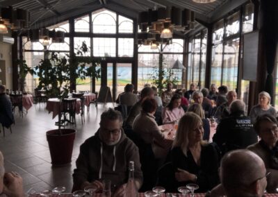 Déjeuner des participants au restaurant Chez Grand’Mère lors de la sortie d’hiver 2026